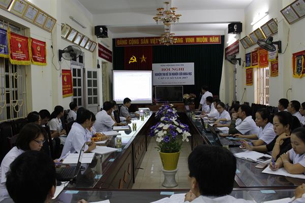  HỘI NGHỊ NGHIỆM THU ĐỀ TÀI NGHIÊN CỨU KHOA HỌC CẤP CƠ SỞ NĂM 2017