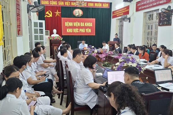 SƠ KẾT CÔNG TÁC 06 THÁNG ĐẦU NĂM, PHƯƠNG HƯỚNG HOẠT ĐỘNG 06 THÁNG CUỐI NĂM BỆNH VIỆN ĐA KHOA KHU VỰC PHÙ YÊN